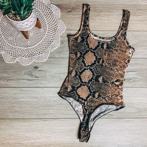 Snake Print Bodysuit